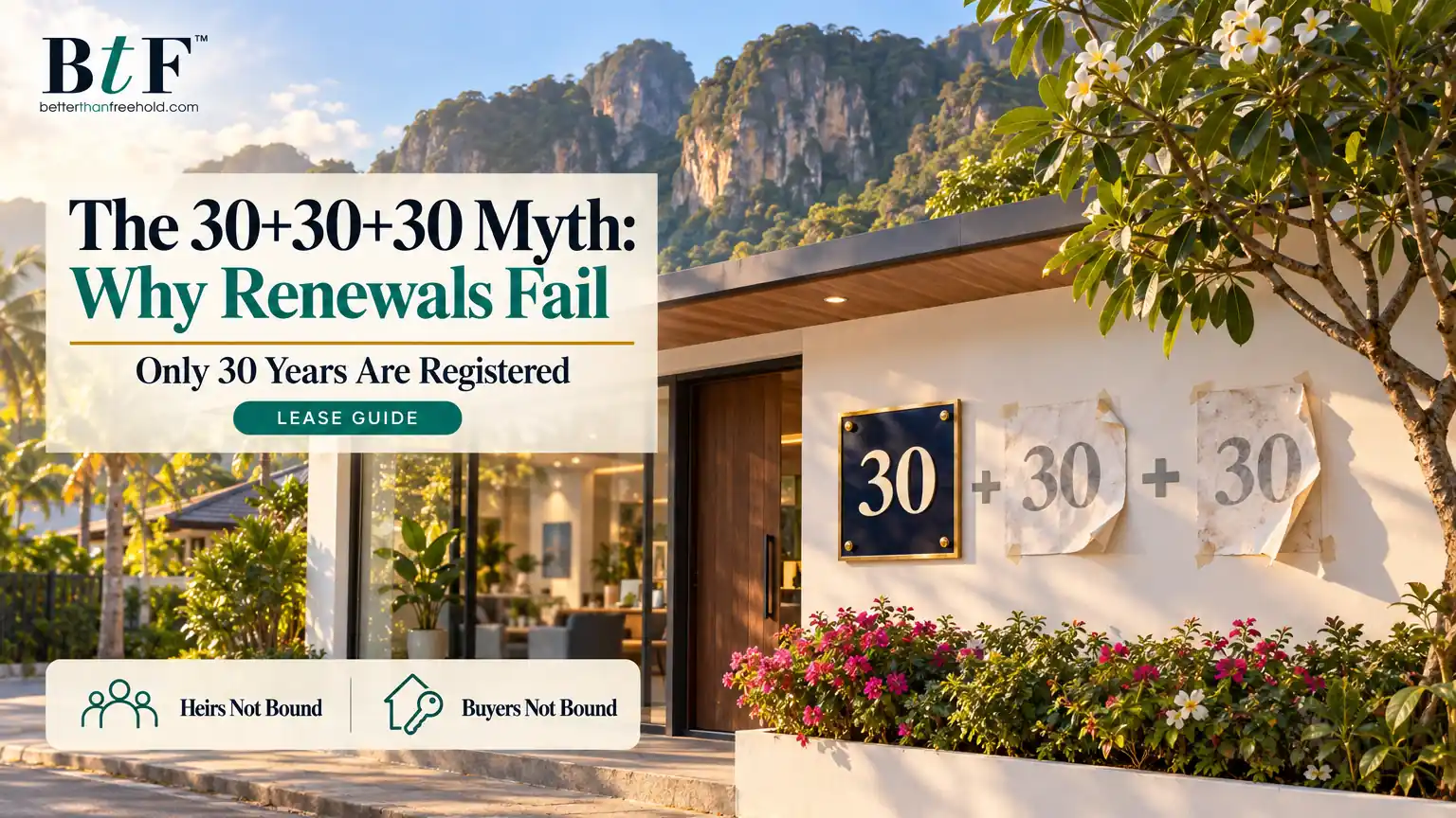 The 30-Year Lease Renewal Myth: Why 30+30+30 Fails