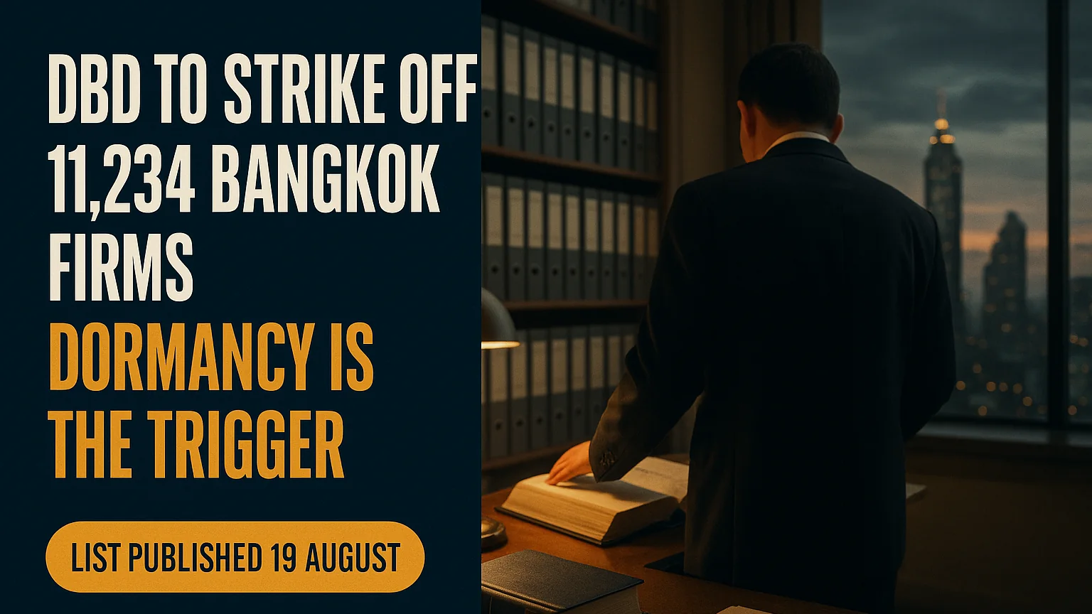 DBD to Strike Off 11,234 Bangkok Entities: What 'Abandoned' Status Means for Property-Holding Companies