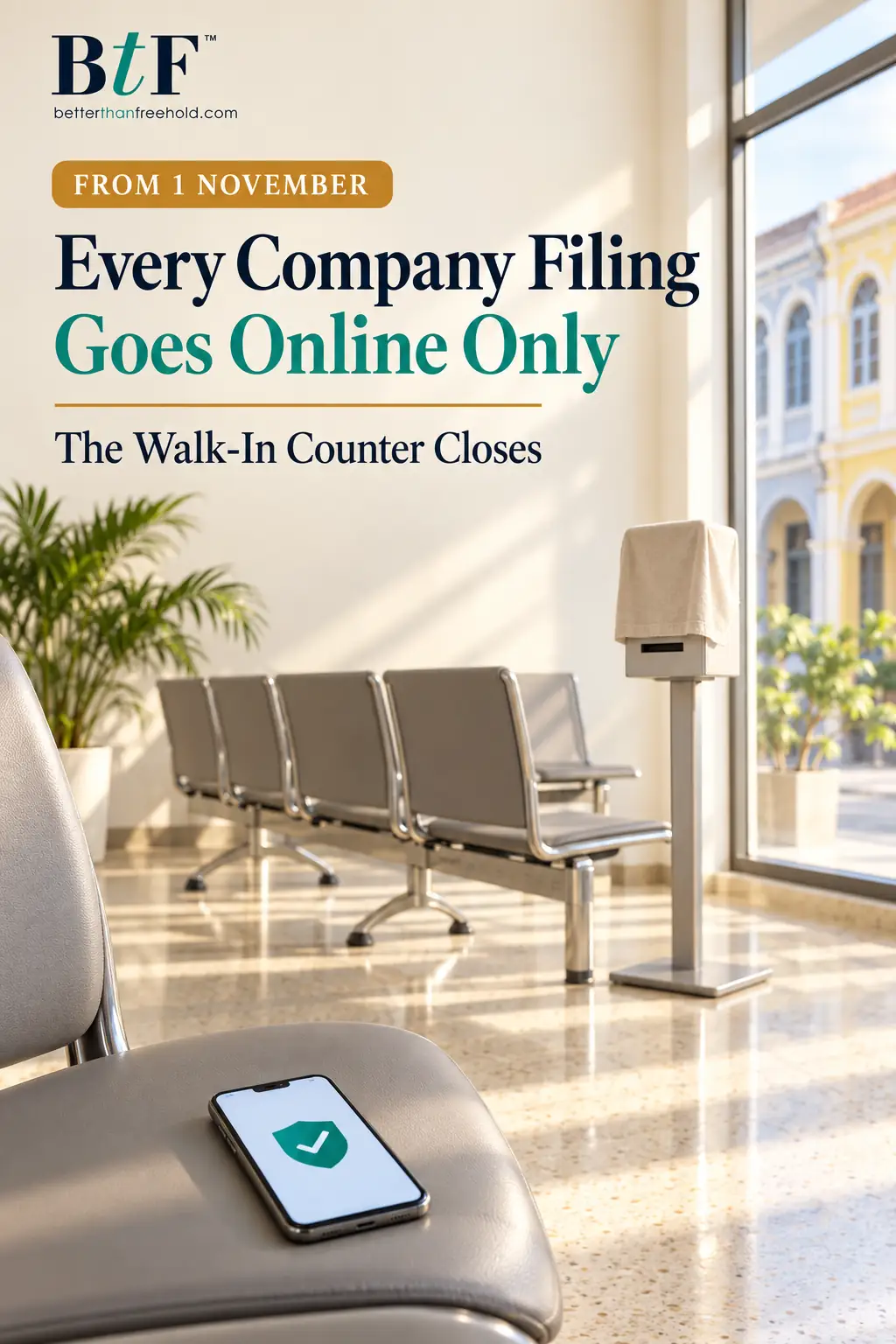From 1 November, Every Thai Company Registration Goes Online Only: What It Means for Property-Owning Companies