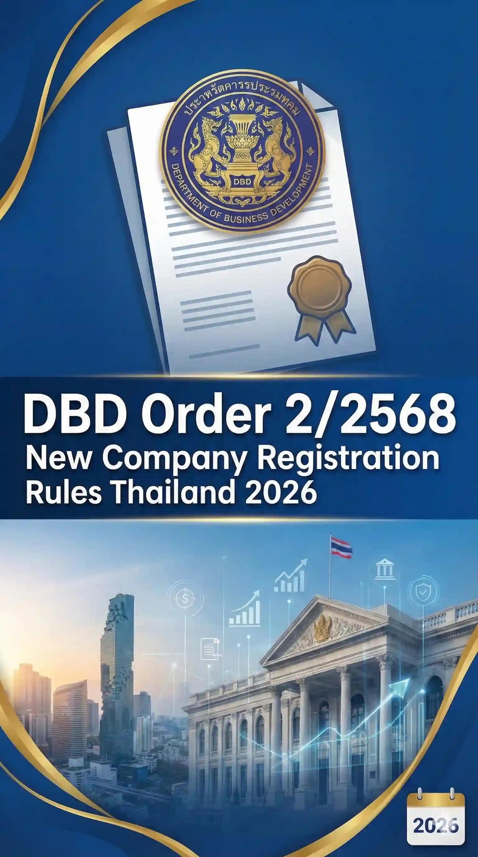DBD Order 2/2568 — New Company Registration Rules Thailand 2026