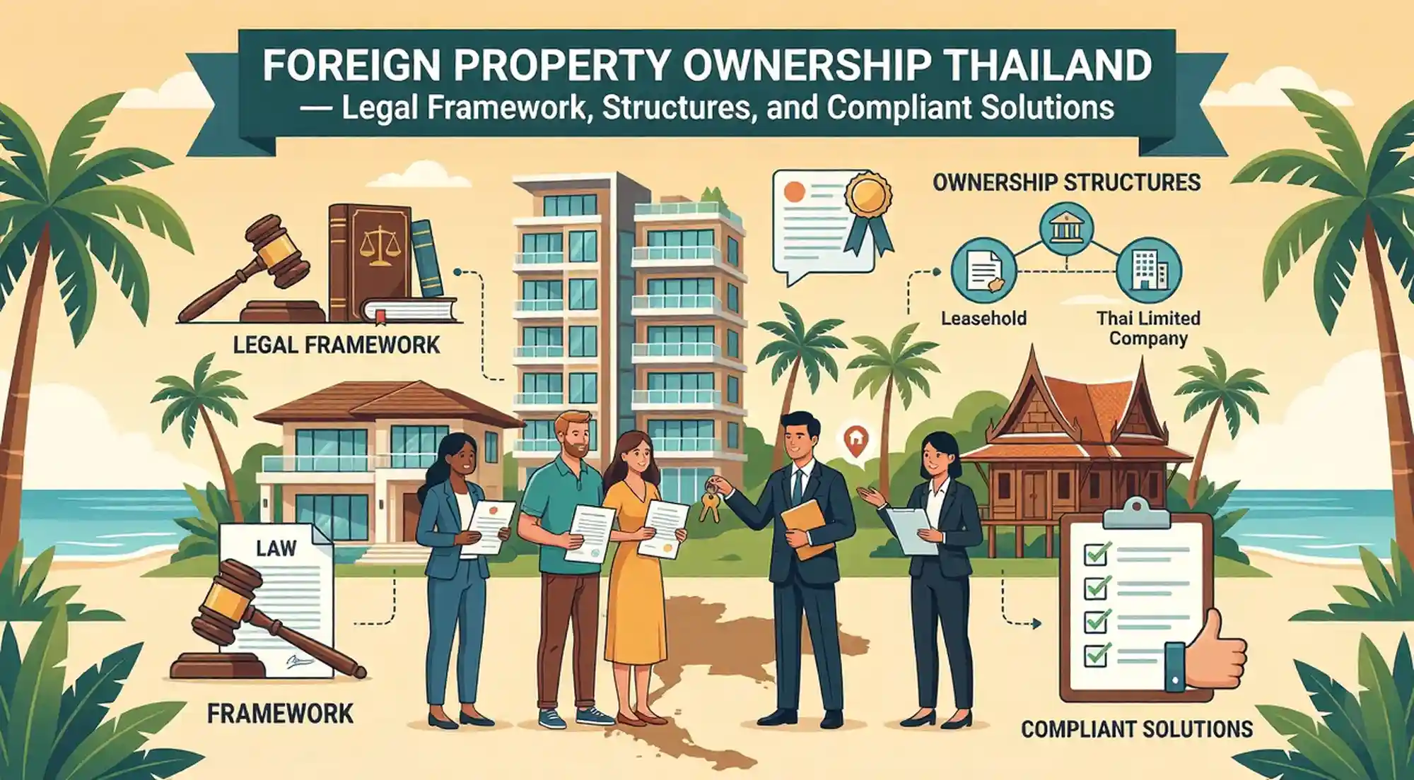 Foreign Property Ownership Thailand — Legal Framework, Structures, and Compliant Solutions