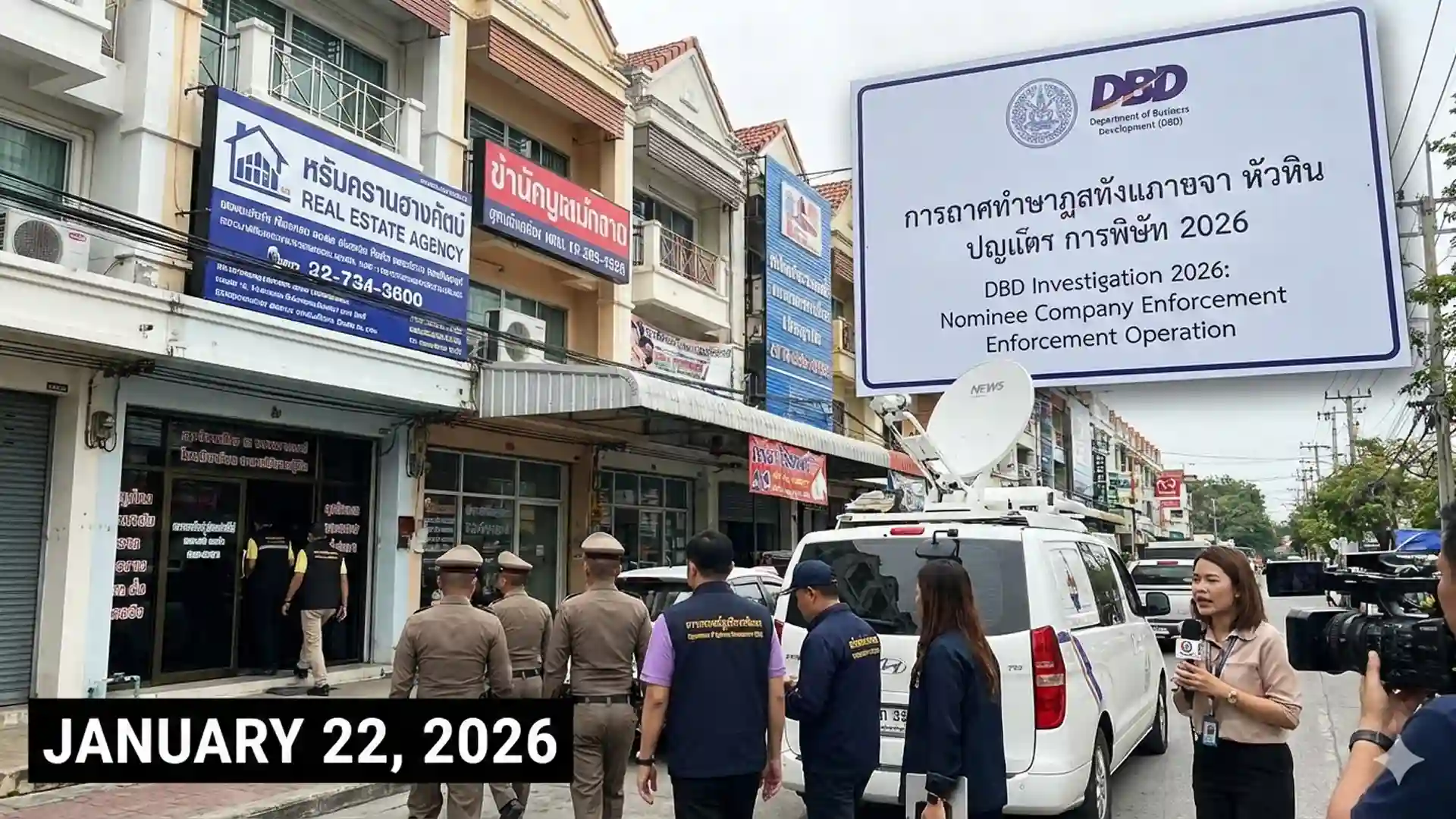 Hua Hin Nominee Company Enforcement – DBD Investigation 2026