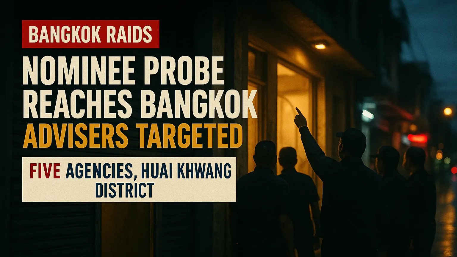 Bangkok Nominee Inspections Widen as Government Names Legal and Accounting Facilitators Among Its Targets
