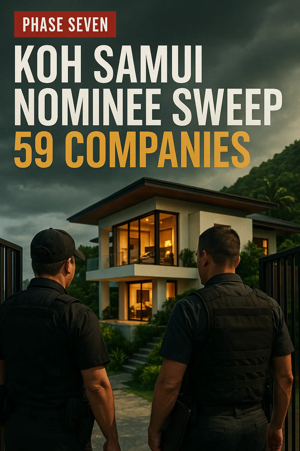 Koh Samui Nominee Sweep Reaches Phase Seven: 59 Companies, 31 Rai and Villas Sold by Share Transfer