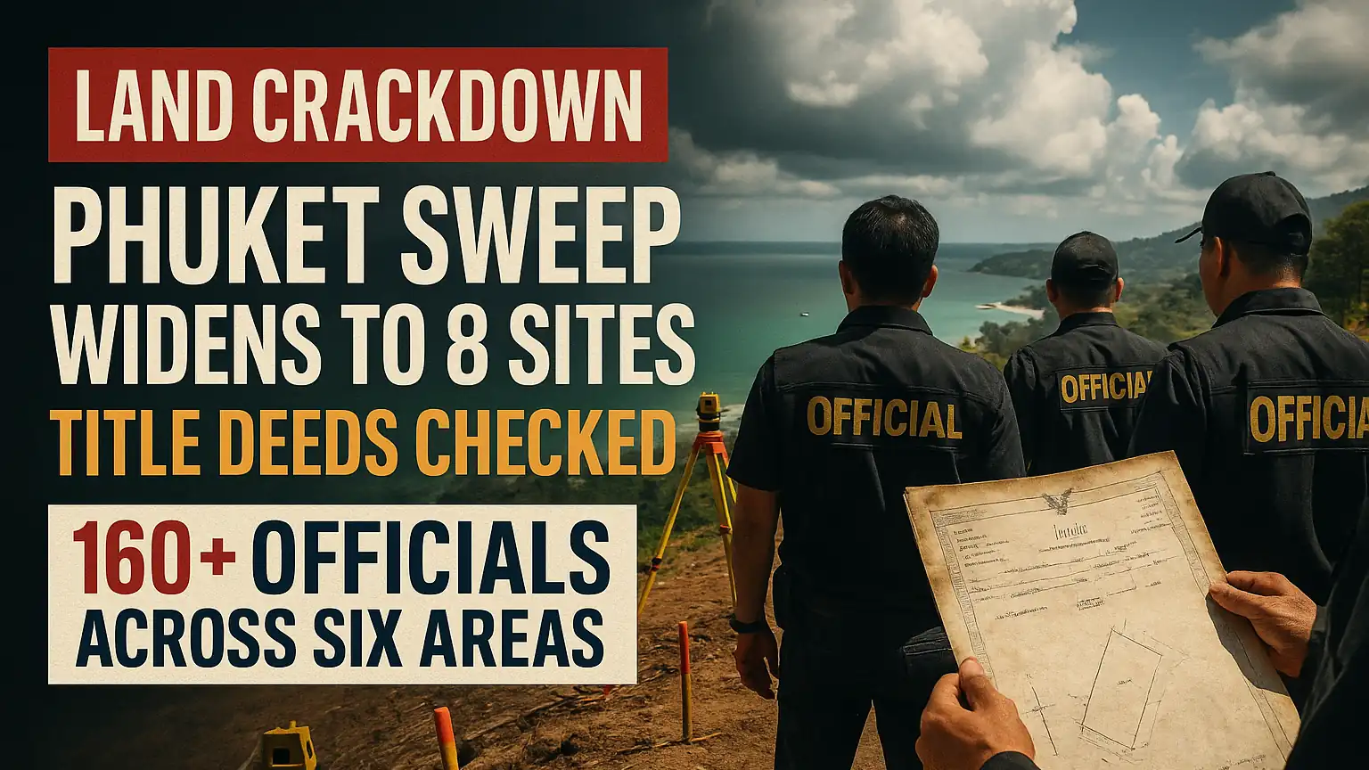 Phuket Land Crackdown Widens: Officials to Verify Whether Title Deeds Were Lawfully Issued