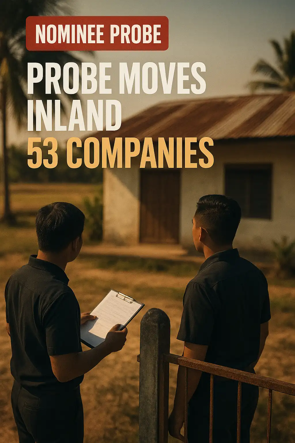 Nominee Probe Moves Inland to Sakon Nakhon: 53 Suspect Companies Built on Villagers' Stolen ID Cards, and Law Firms Named as the Next Target